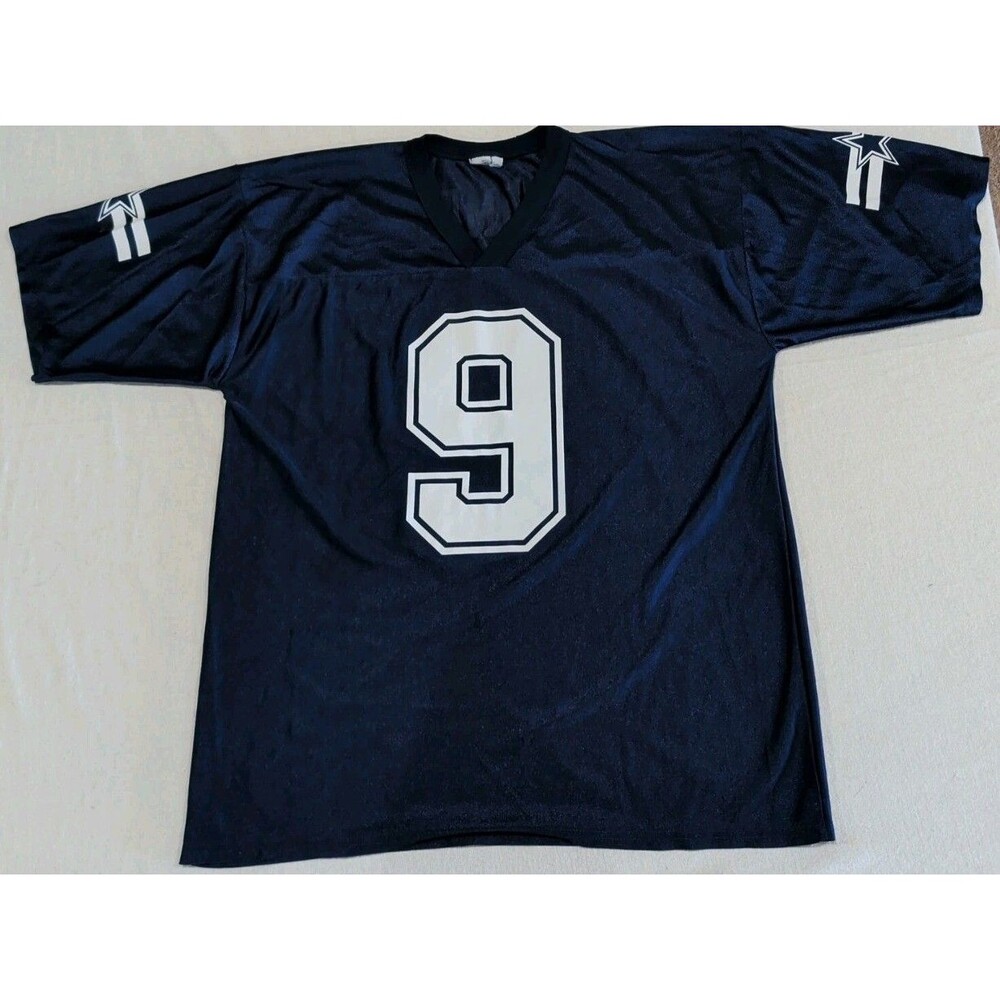 Dallas Cowboys #9 Tony Romo NFL Team Apparel Blue Jersey Adult Size Large